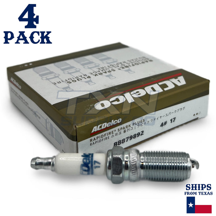 4 Pack GM ACDelco #17 RAPIDFIRE Platinum Spark Plugs ps