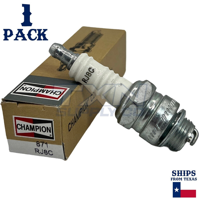 Champion 871 Copper Plus Spark Plug RJ8C - 1 Pack