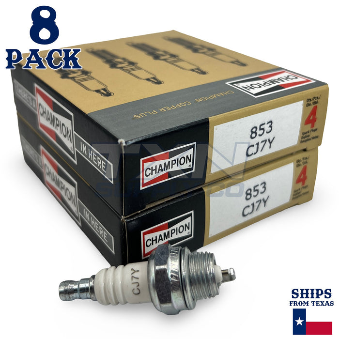 Champion 853 Copper Plus Spark Plug CJ7Y - 8 Pack