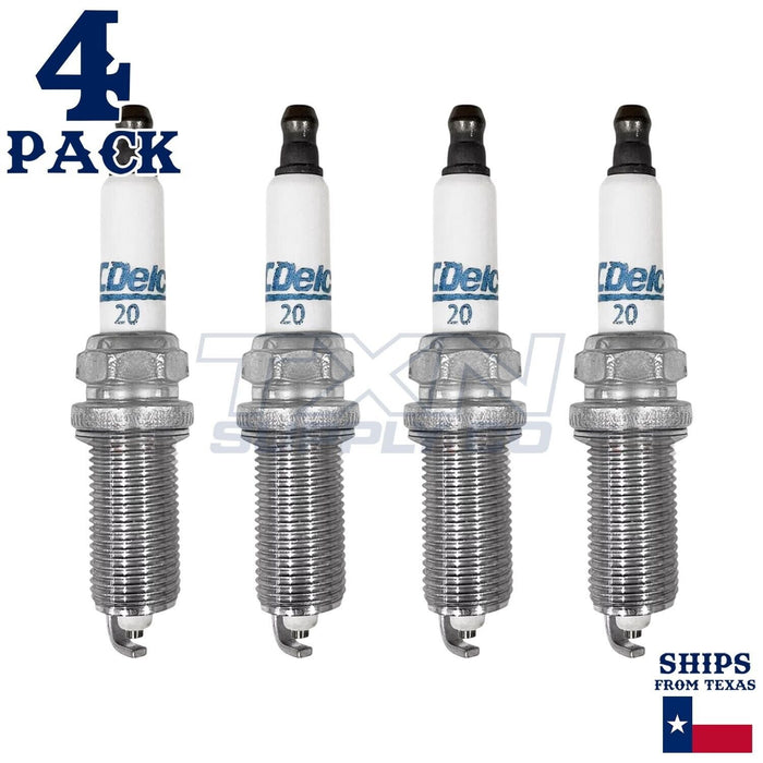 4 Pack GM ACDelco #20 RAPIDFIRE Platinum Spark Plugs 19323045