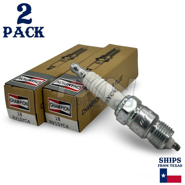 Champion 18 Copper Plus Spark Plug RV15YC4 - 2 Pack