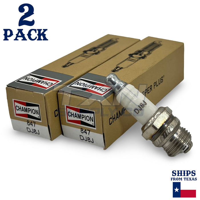 Champion 847 Copper Plus Spark Plug DJ8J - 2 Pack