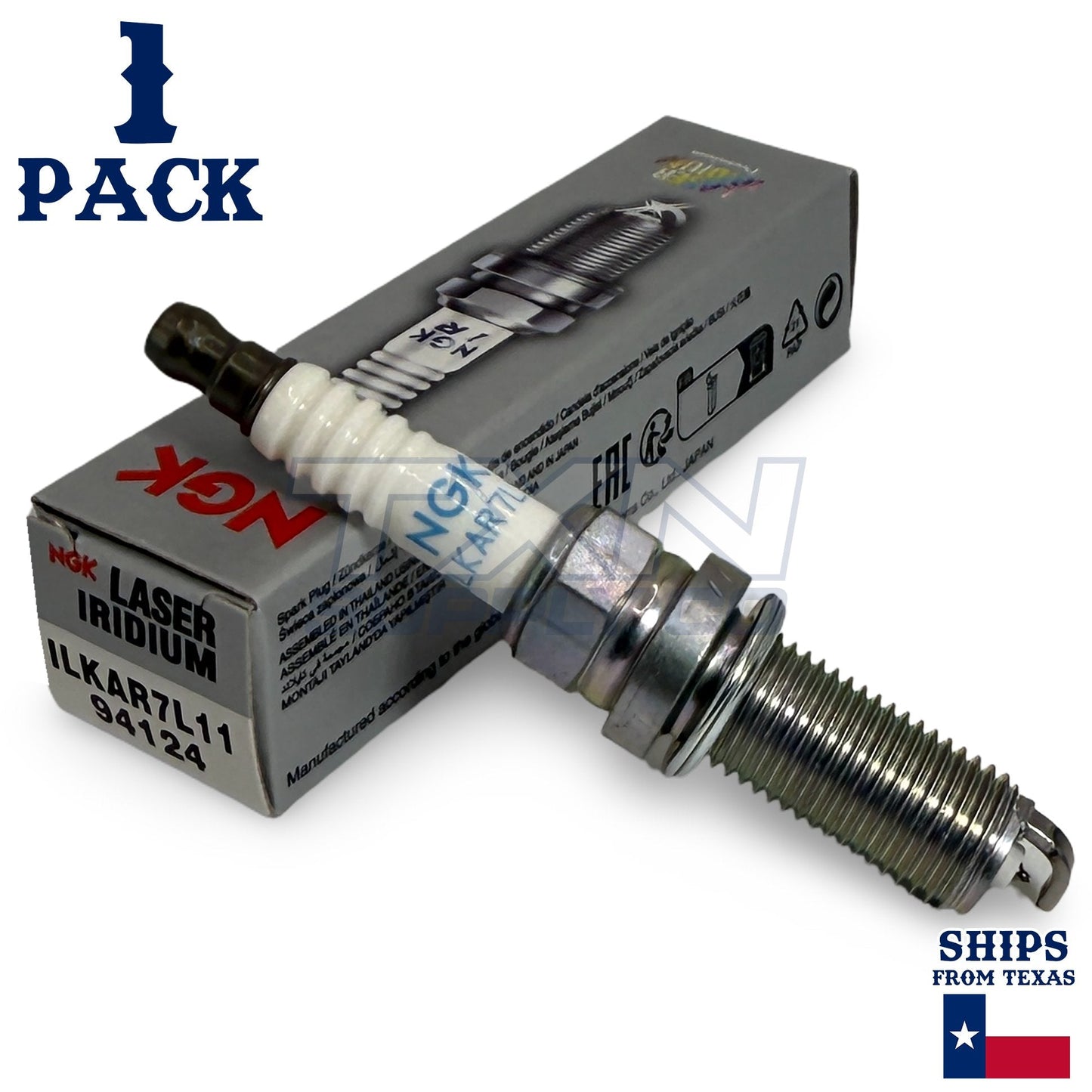 1 Pack NGK V-Power 94124 Spark Plugs ILKAR7L11 ps