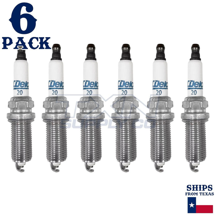 6 Pack GM ACDelco #20 RAPIDFIRE Platinum Spark Plugs 19323045