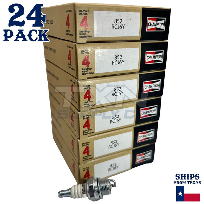 Champion 852 Copper Plus Spark Plug RCJ6Y - 24 Pack