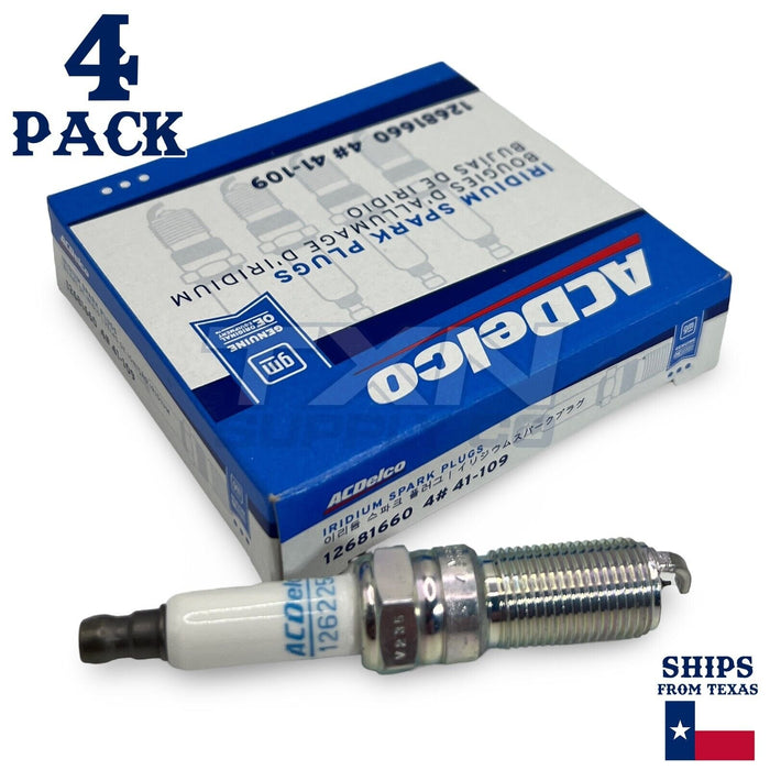 ACDelco 41-109 Iridium Spark Plug - 4 Pack - 12681660