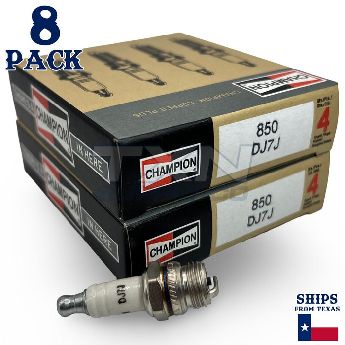 Champion 850 Copper Plus Spark Plug DJ7J - 8 Pack