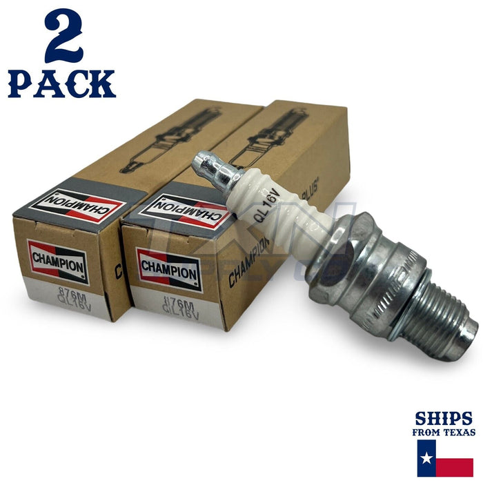 Champion 876M Copper Plus Spark Plug QL16V Marine - 2 Pack