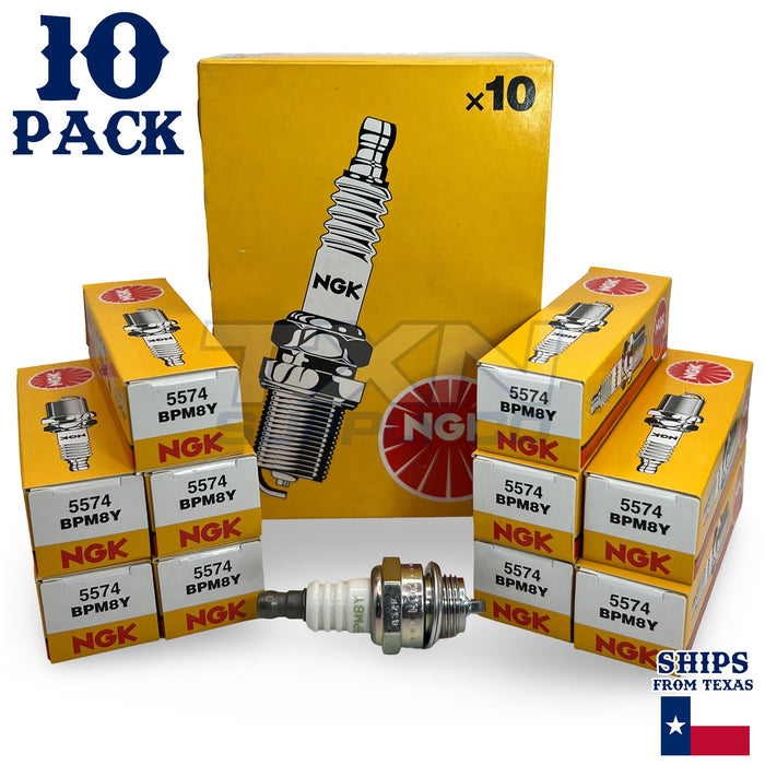 NGK 5574 Standard Spark Plug - BPM8Y, 10 Pack