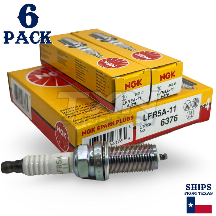 6 Pack NGK V-Power Spark Plugs 2013-2014 for Toyota Tundra V6-4.0L ps