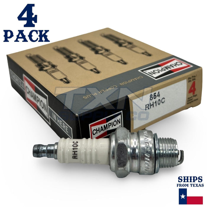 Champion 854 Copper Plus Spark Plug RH10C - 4 Pack