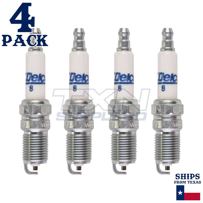 4 Pack GM ACDelco #8 RAPIDFIRE Platinum Spark Plugs ps