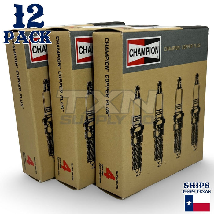 12 Pack Champion Copper Plus Spark Plugs 1993-1997 BMW 850Ci 5.0L 5.4L V12 ps