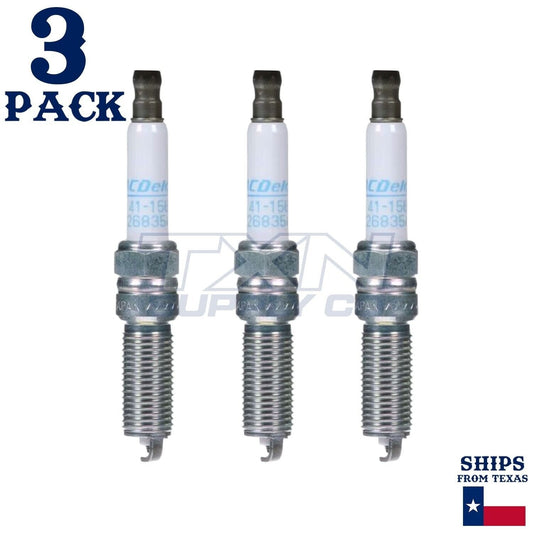 3 Pack Genuine GM ACDelco Iridium Spark Plugs 41-156 ps