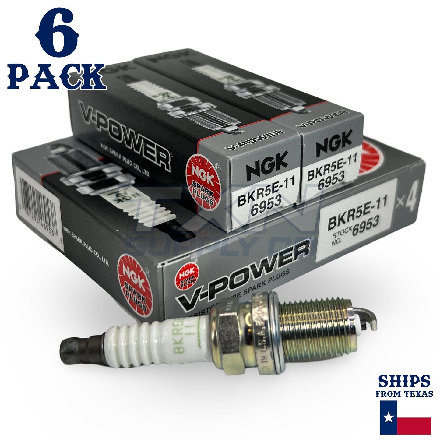 6 Pack NGK V-Power Spark Plugs 1999-2003 Mitsubishi Montero Sport 3.0L V6 ps