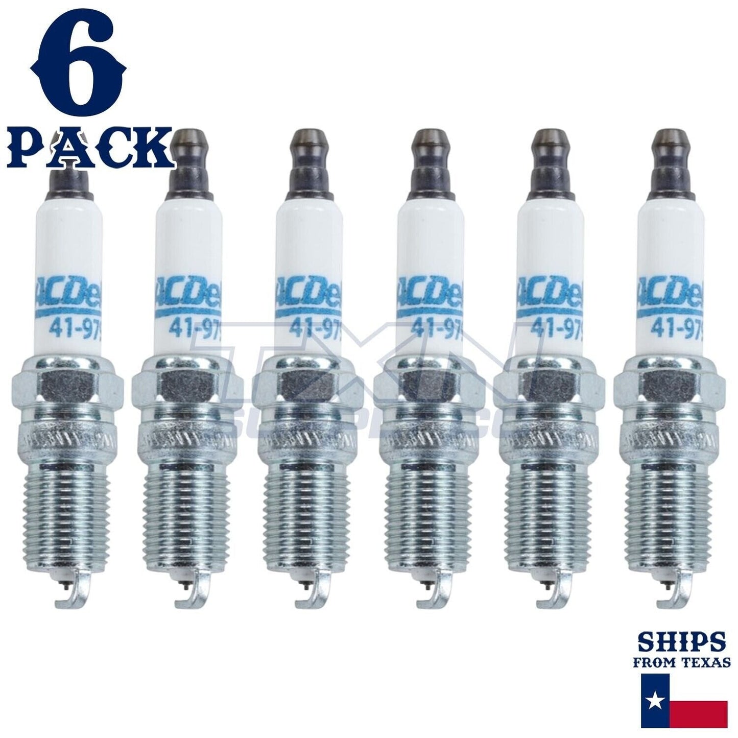 6 Pack Genuine GM ACDelco Double Platinum Spark Plugs 41-979 ps
