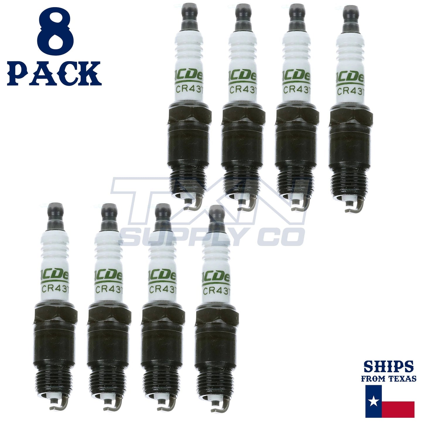 ACDelco CR43TS Copper Spark Plug - 8 Pack - 19354425 GM OEM