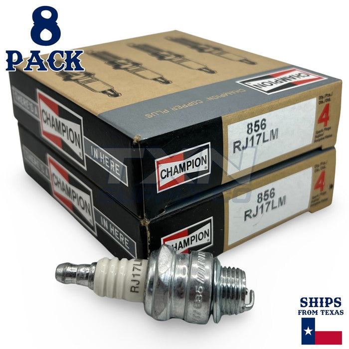 Champion 856 Copper Plus Spark Plug RJ17LM - 8 Pack