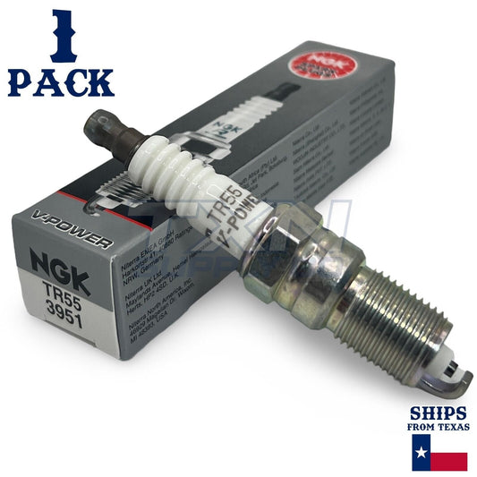 NGK 3951 TR55 V-Power Spark Plug for T20EPR-U15 T16EPR-U15 SP446 SP400 - 1 Pack