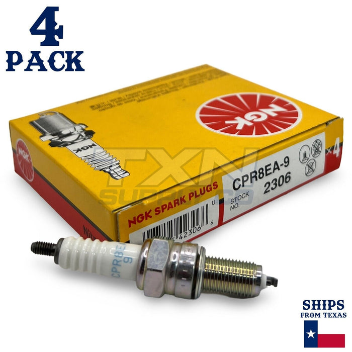 NGK 2306 Spark Plug CPR8EA-9 - 4 Pack