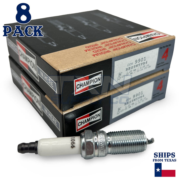 Champion 9901 Iridium Spark Plugs RE10WYPB5 - 8 Pack