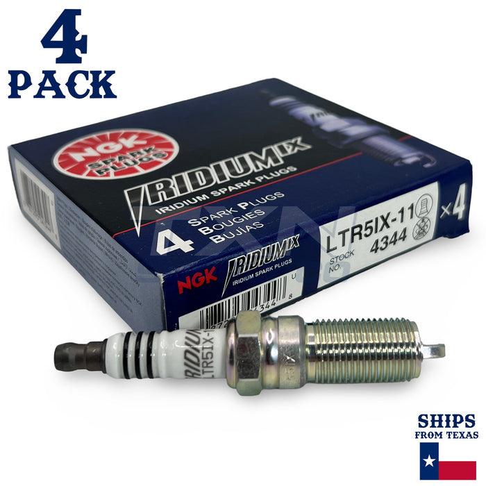 NGK 4344 Iridium Spark Plug LTR5IX-11 - 4 Pack