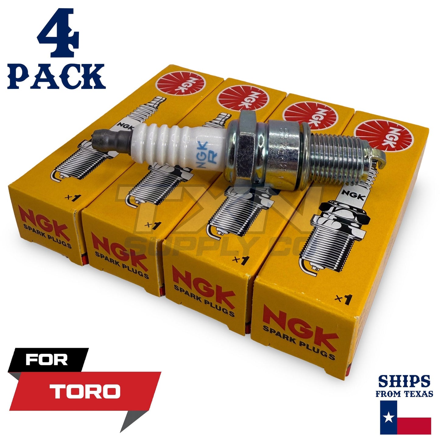 4 NGK Spark Plug - For 39934 Toro Lawn Mower