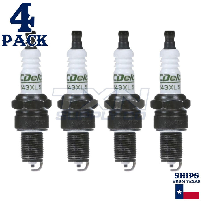 4 Pack Genuine GM ACDelco Spark Plugs R43XLS ps