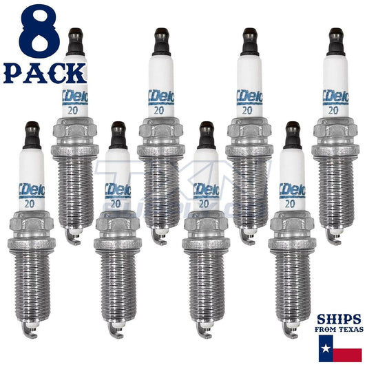 8 Pack GM ACDelco #20 RAPIDFIRE Platinum Spark Plugs 19323045