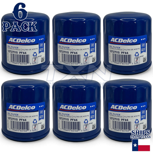 АСDеІсо PF66 PF66F GМ Engine Oil Filter 12727115 - 6 Pack