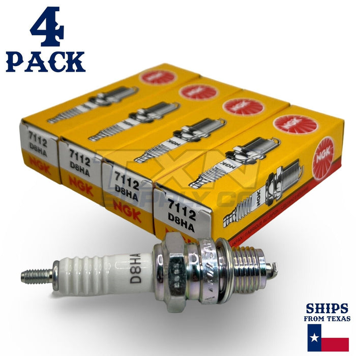 NGK 7112 Standard Spark Plug D8HA - 4 Pack