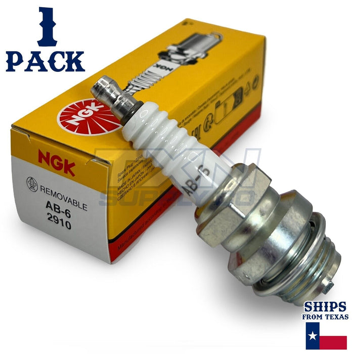 NGK Standard Spark Plugs - Stock #2910 - AB-6 AB6 - 1 Pack