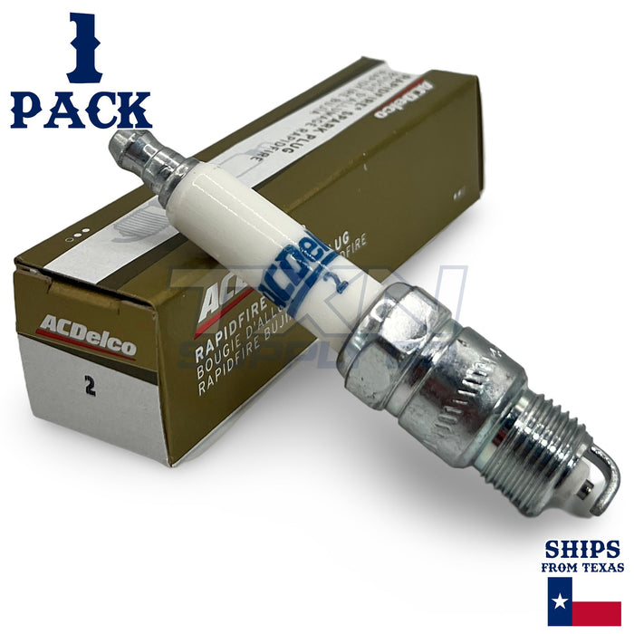 1 Pack GM ACDelco #2 RAPIDFIRE Platinum Spark Plug 19307138 ps