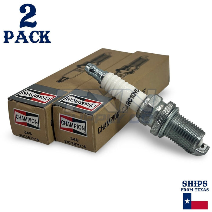 Champion 346 Copper Plus Spark Plugs RC10YC4 - 2 Pack