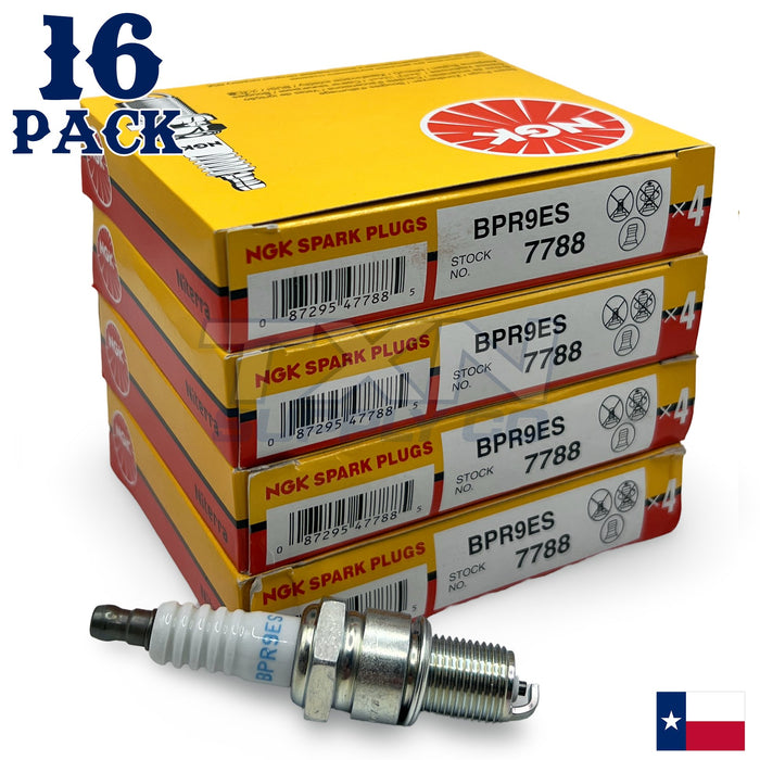 NGK 7788 Spark Plug BPR9ES - 16 Pack