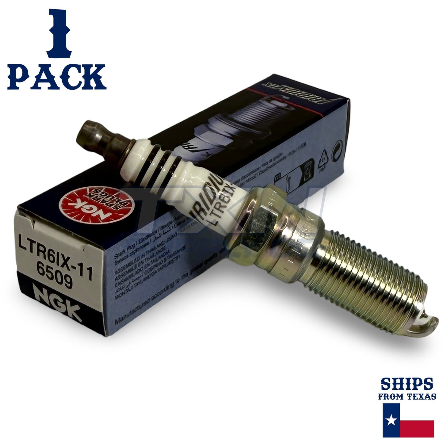 1 Pack NGK Iridium IX 6509 Spark Plugs LTR6IX-11 ps