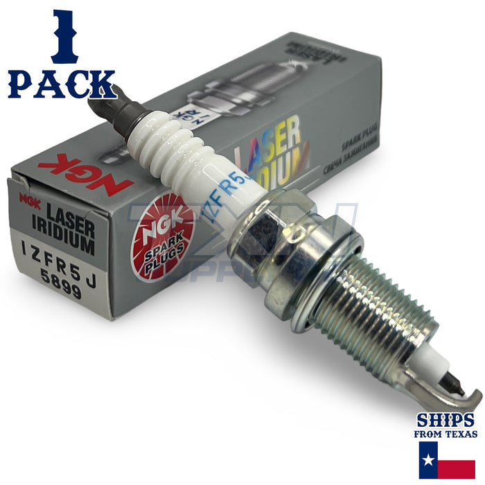 NGK 5899 Laser Iridium Spark Plugs IZFR5J - 1 Pack