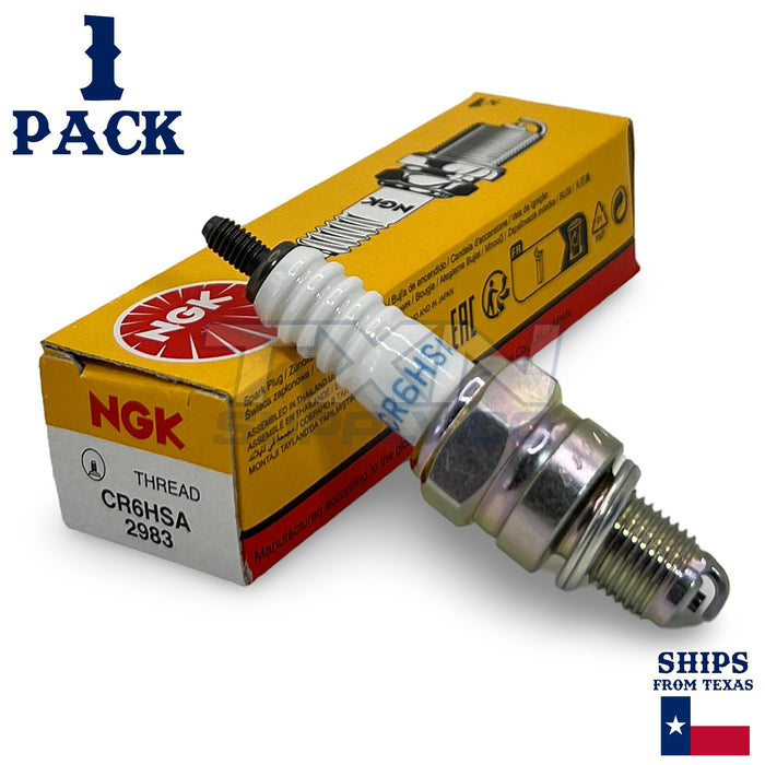 NGK 2983 Spark Plugs CR6HSA Spark Plug - 1 Pack - for Polaris OUTLAW 50 2008-2017