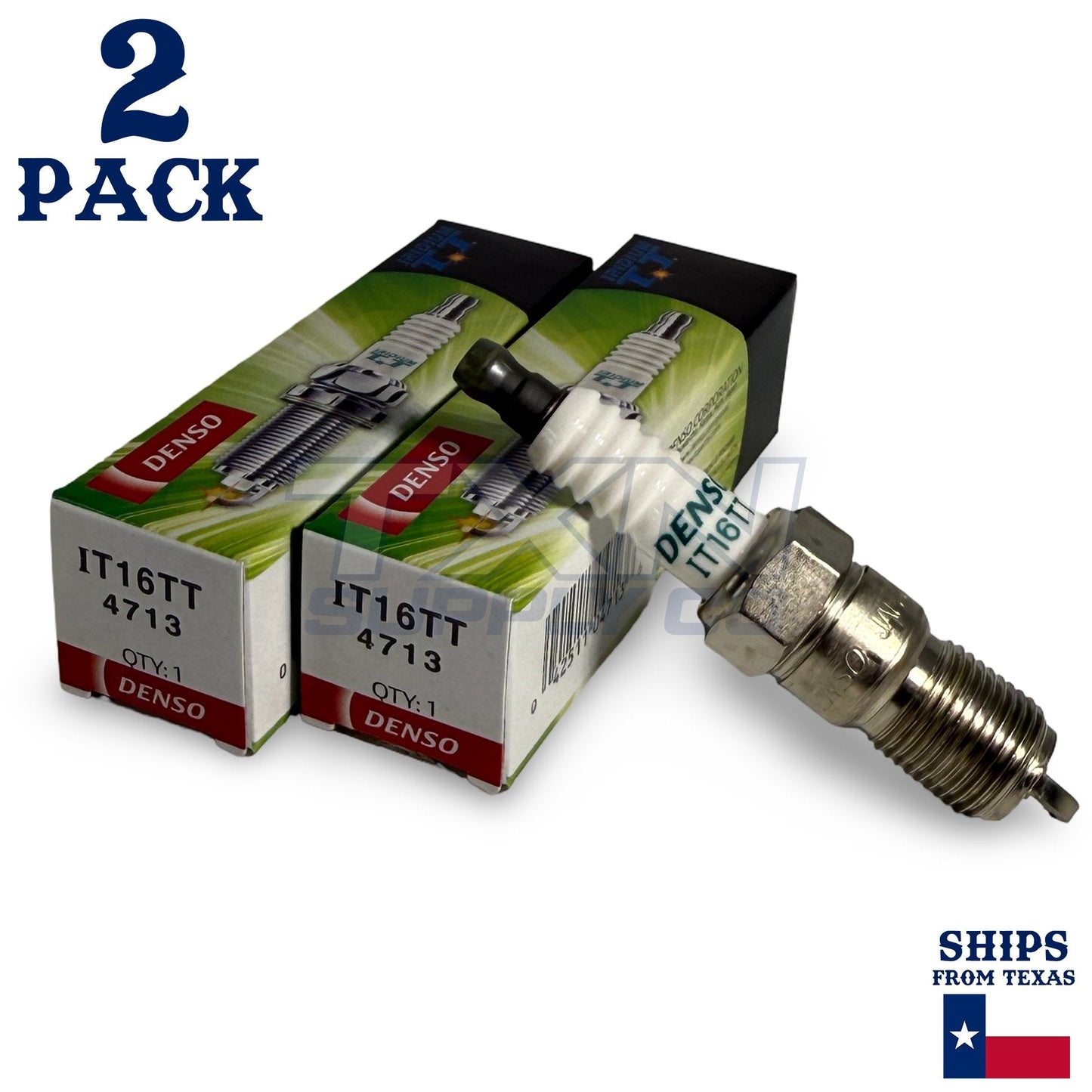 2 Pack Denso 4713 Iridium TT Spark Plug IT16TT ps
