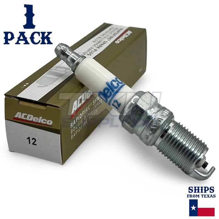 1 Pack GM ACDelco #12 RAPIDFIRE Platinum Spark Plugs 19308032 ps