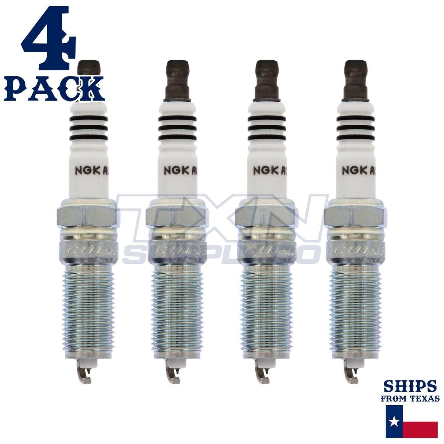 4 NGK Ruthenium HX Spark Plugs 2015-2017 for Land Rover Discover Sport L4 2.0L