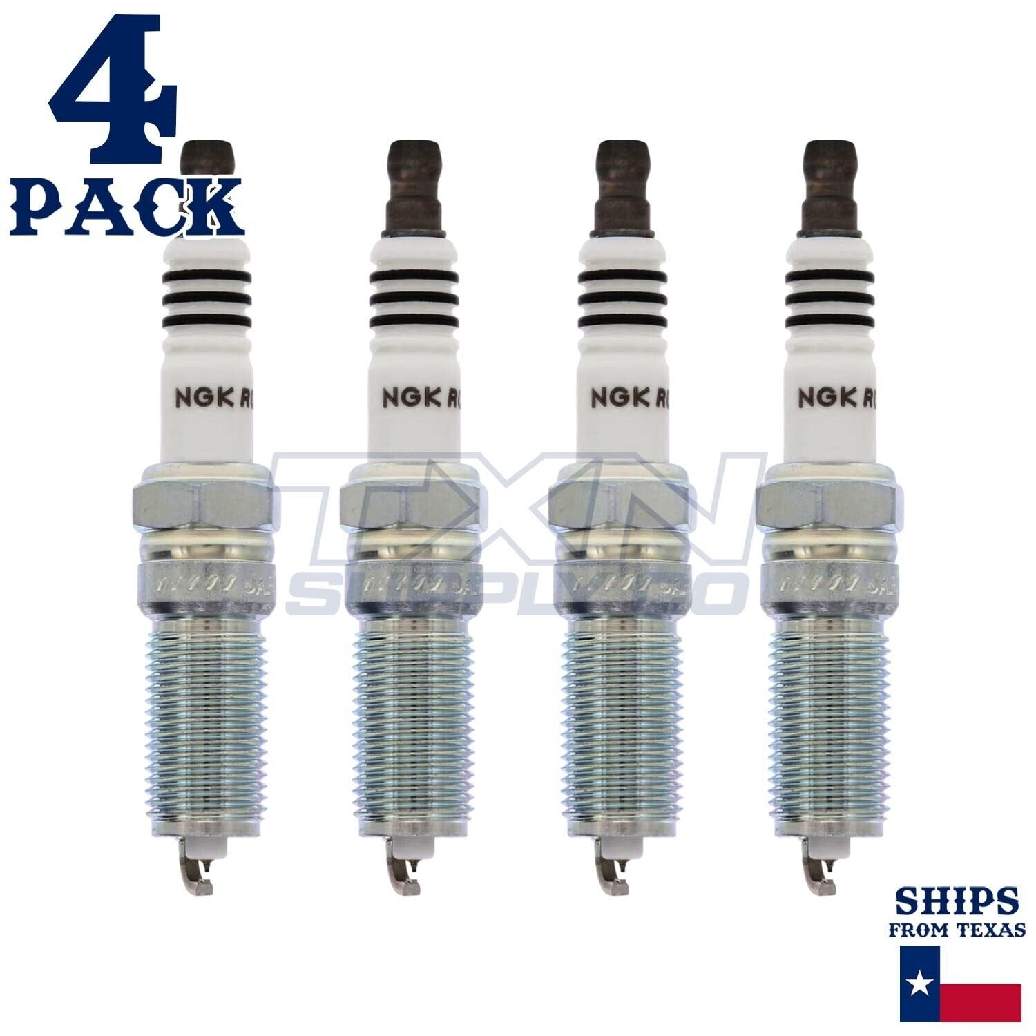 4 NGK Ruthenium HX Spark Plugs 2015-2017 for Land Rover Discover Sport L4 2.0L
