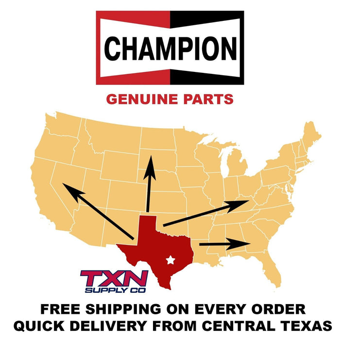 6 Pack Champion Copper Plus Spark Plugs for 1996-1999 GMC P3500 4.3L V6 ps