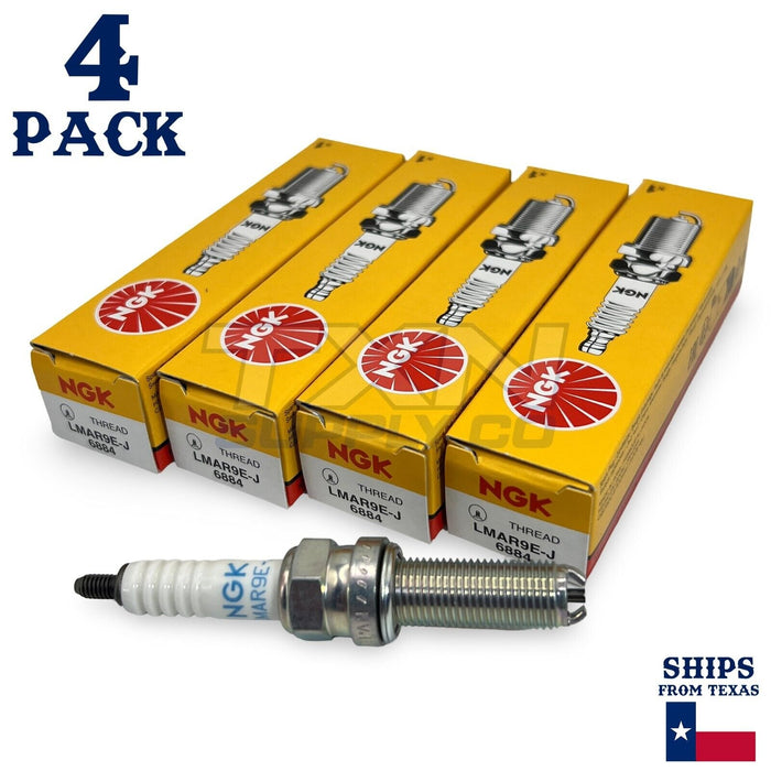 4 PACK NGK Spark Plugs Kit LMAR9EJ 6884 Fits Yamaha YZF-R1 MT-10 YZ250F FZ-10