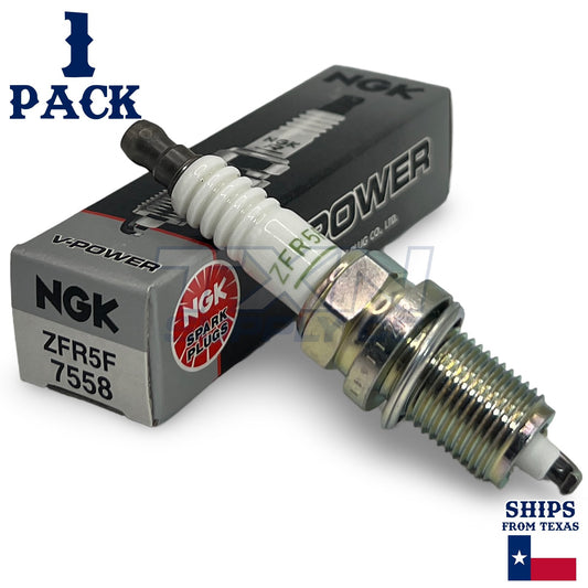 NGK (7558) ZFR5F V-Power Spark Plug, Pack of 1, black