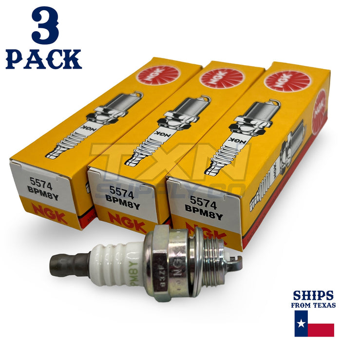 NGK 5574 (BPM8Y) NGK Spark Plugs - 3 Pack