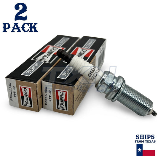 Champion 446 Copper Plus Spark Plugs REC12MCC4 - 2 Pack