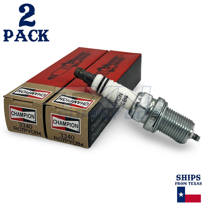 Champion 3340 Platinum Spark Plugs RC7PYCB4 - 2 Pack