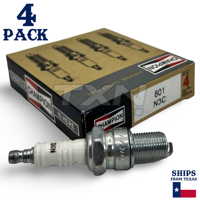 Champion Sparkplugs 801 SPRK PLG N3C BOX 4 CHAMPION