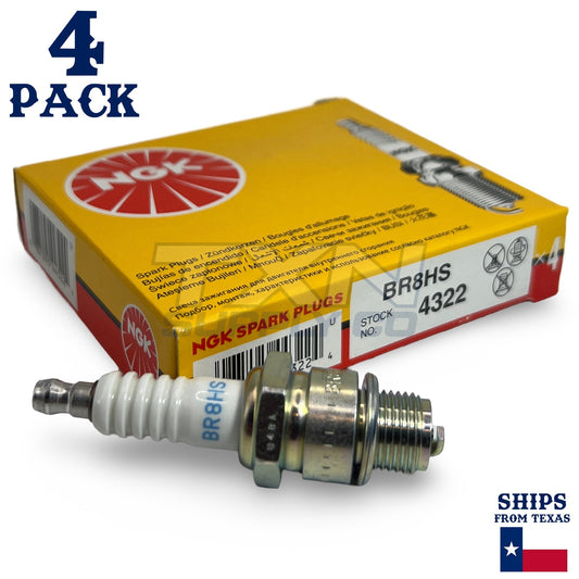 4 Pack NGK V-Power 4322 Spark Plugs BR8HS ps